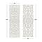 Set of 2 White Mango Wood Farmhouse Abstract Wall Decor, 16" x 48"